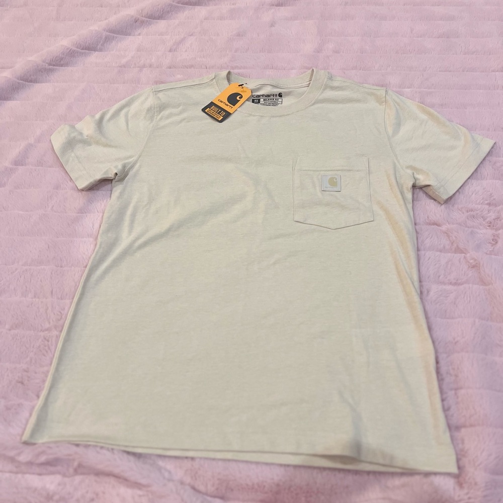 Carhartt Men's Off-White Short Sleeve Tee